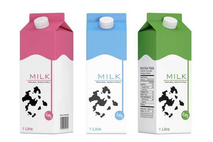 lait packaging